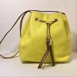 Kate spade drawstring yellow bag